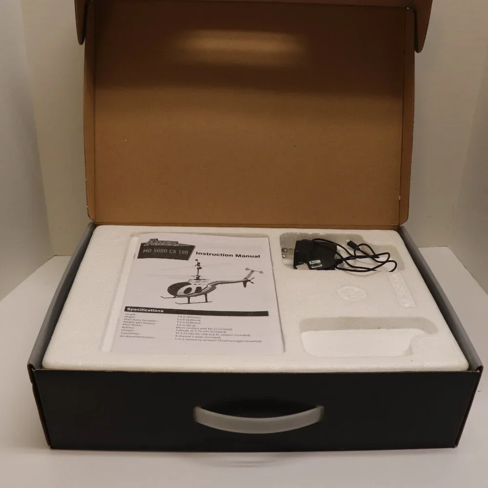 Ares Helicopter Ultra-Micro Indoor Heli Like New in the Box Md 500D‎ CX100